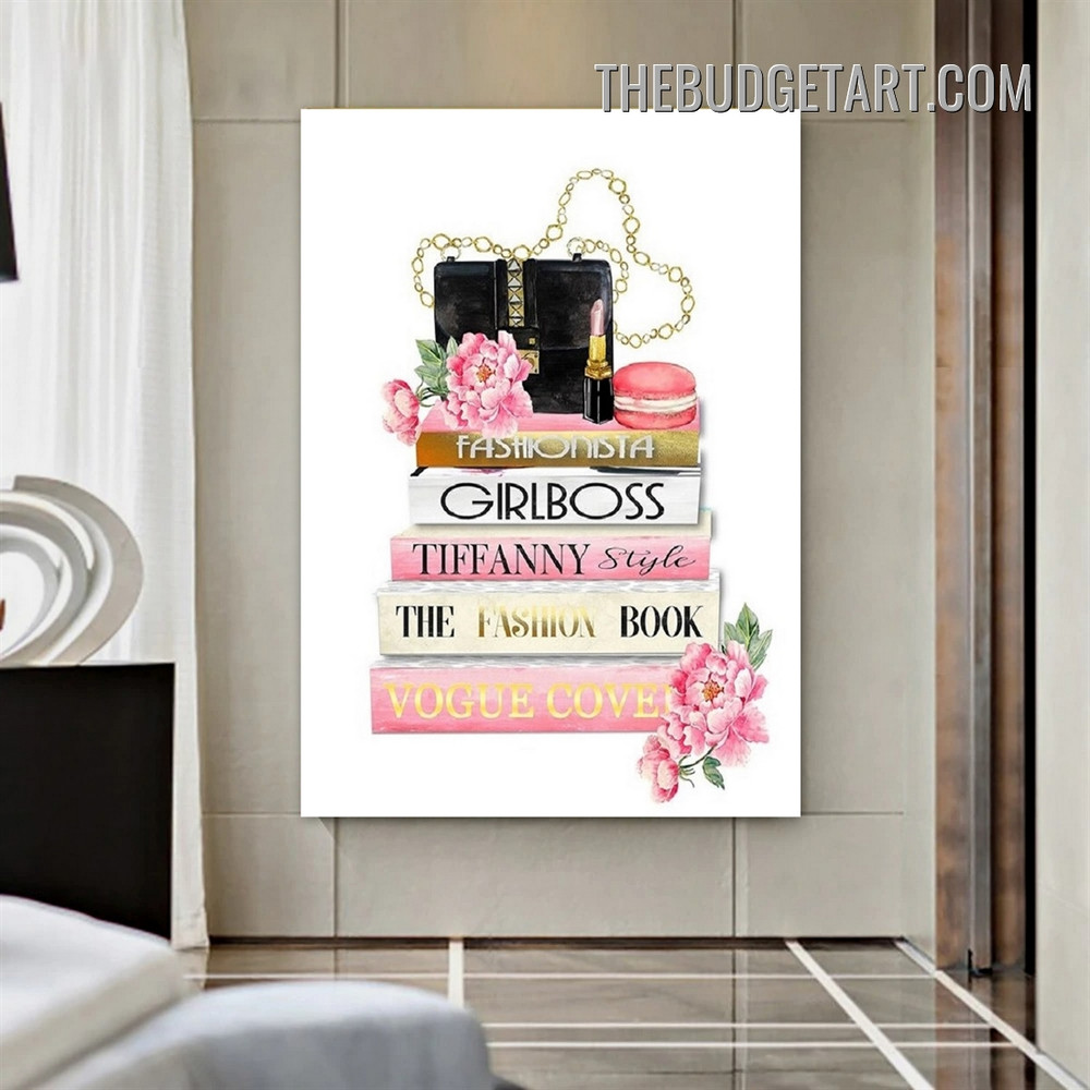 Vogue Cover Typography Fashion Modern Painting Picture Canvas Wall Art Print for Room Flourish