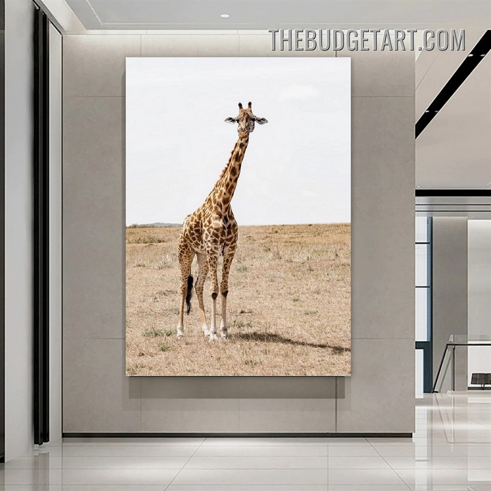 Giraffe Wild Animal Modern Painting Picture Canvas Wall Art Print for Room Molding
