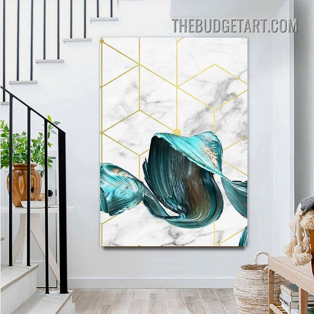 Marble Pattern Nordic Abstract Modern Painting Picture Canvas Wall Art Print for Room Drape