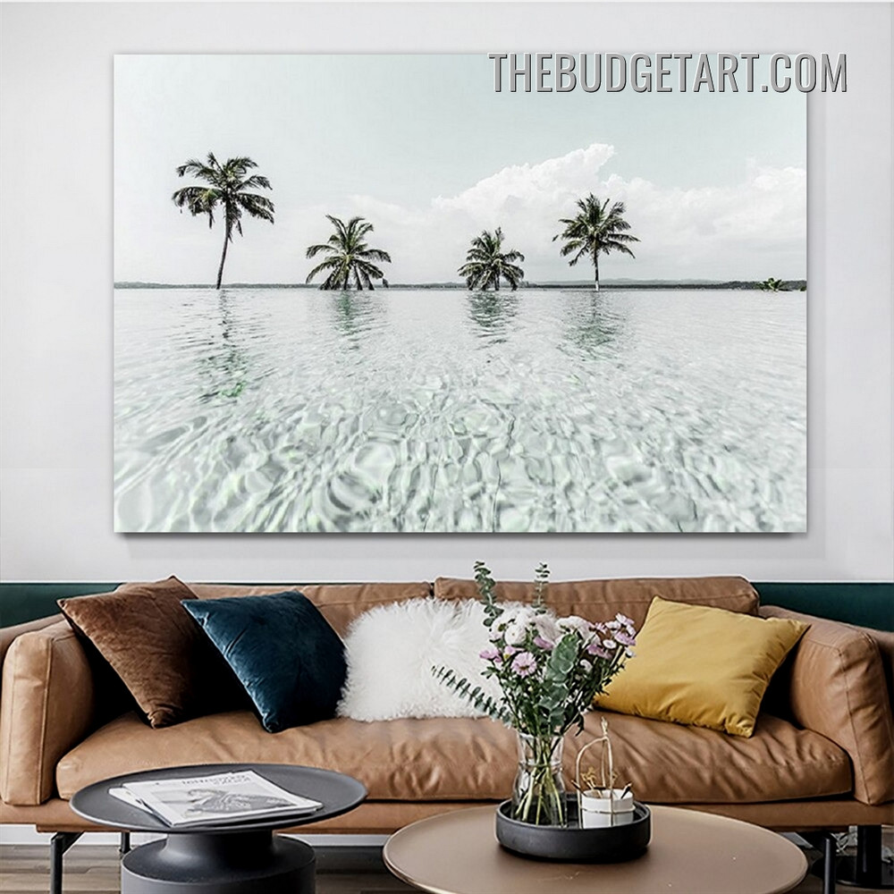 Beach Landscape Modern Painting Picture Canvas Art Print for Room Wall Garnish 