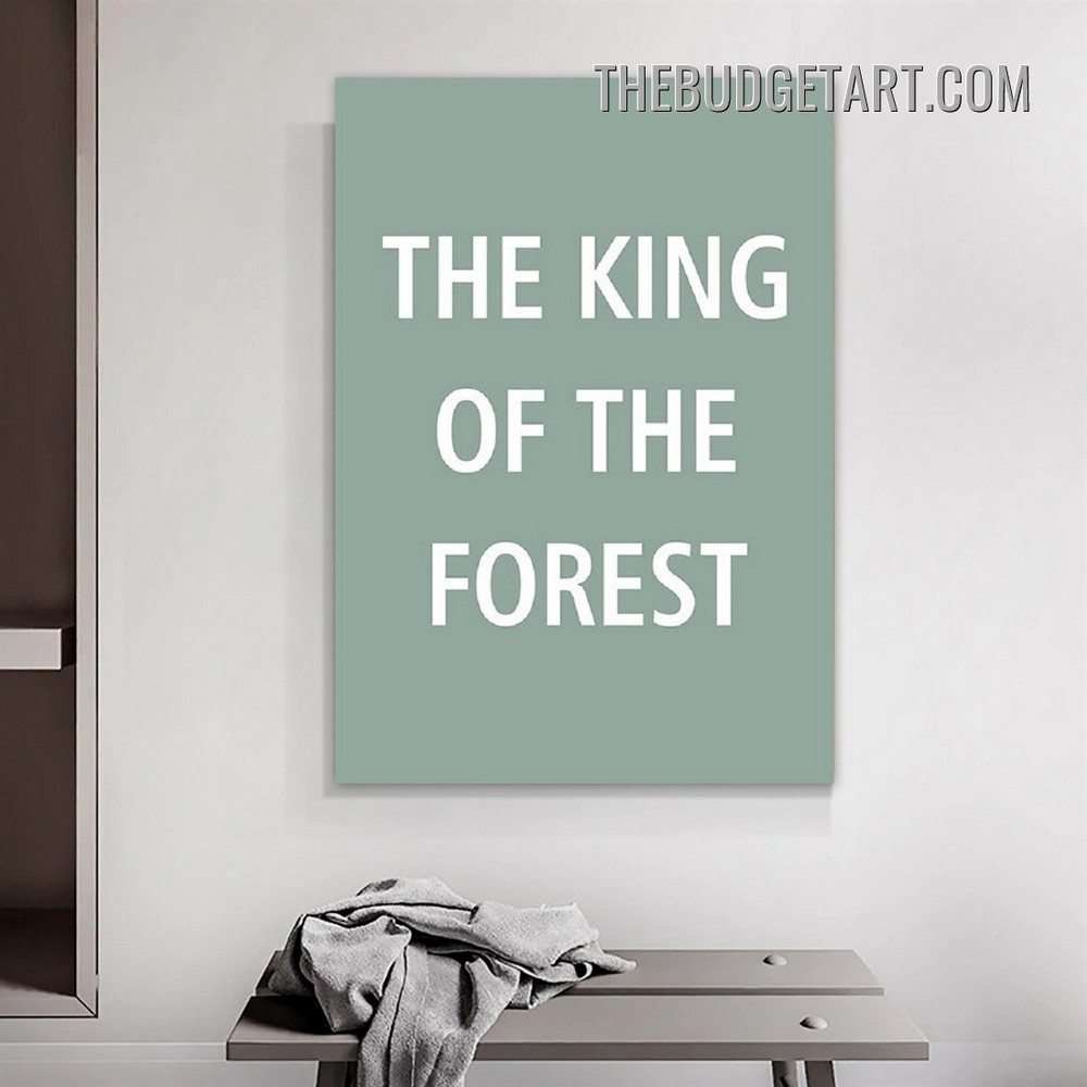 The Forest Typography Modern Painting Picture Canvas Wall Art Print for Room Ornamentation