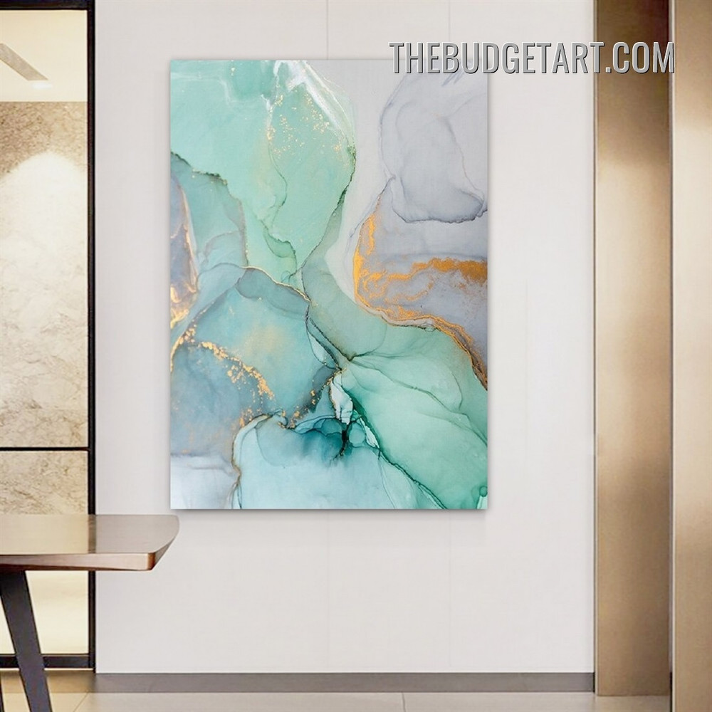 Splodges Marble Design Abstract Modern Painting Picture Canvas Wall Art Print for Room Assortment