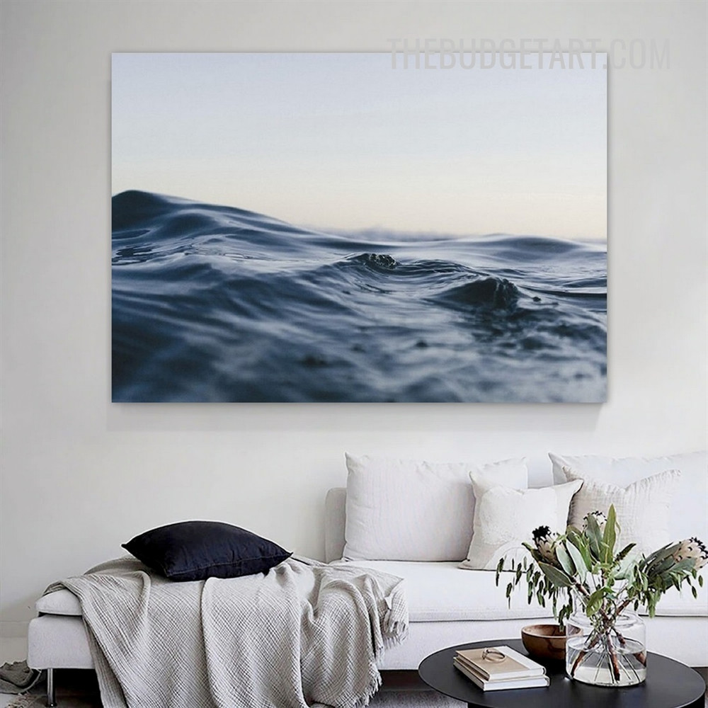 Ocean Waves Nordic Modern Painting Picture Canvas Wall Art Prints for Room Garnish