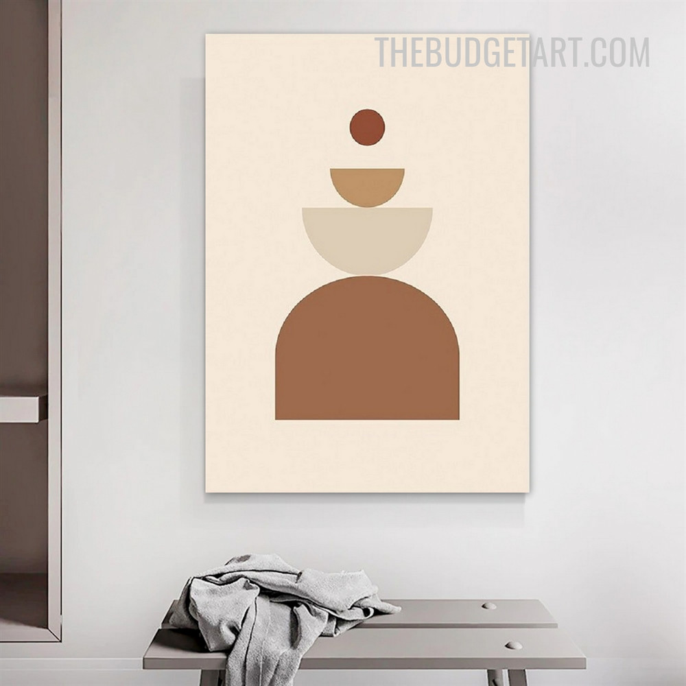 Geometric Spheres Pattern Abstract Scandinavian Painting Picture Canvas Art Print for Room Wall Disposition