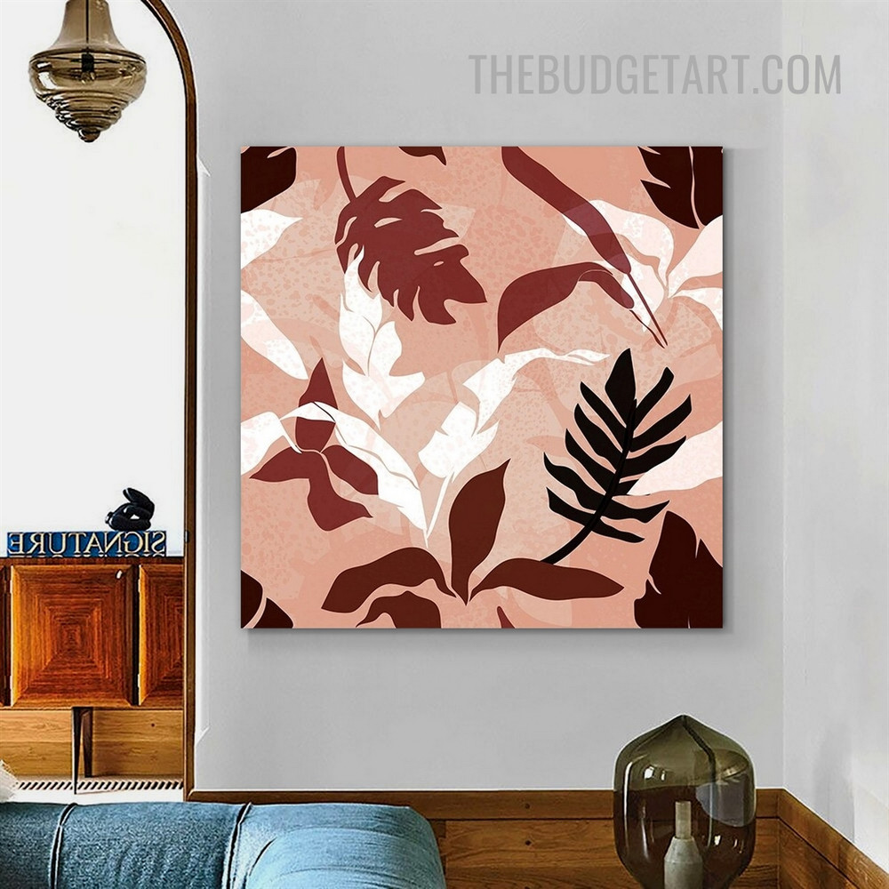 Colorful Foliages Abstract Scandinavian Painting Picture Canvas Art Print or Room Wall Décor