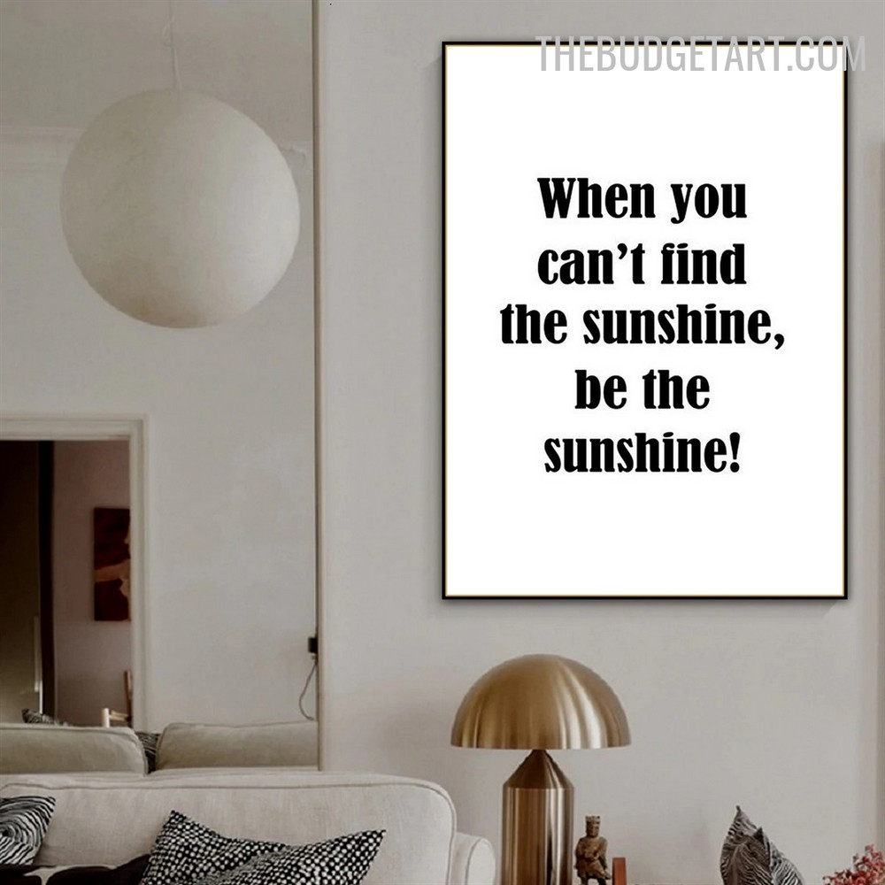 Sunshine Abstract Modern Painting Picture Canvas Print for Room Wall Flourish