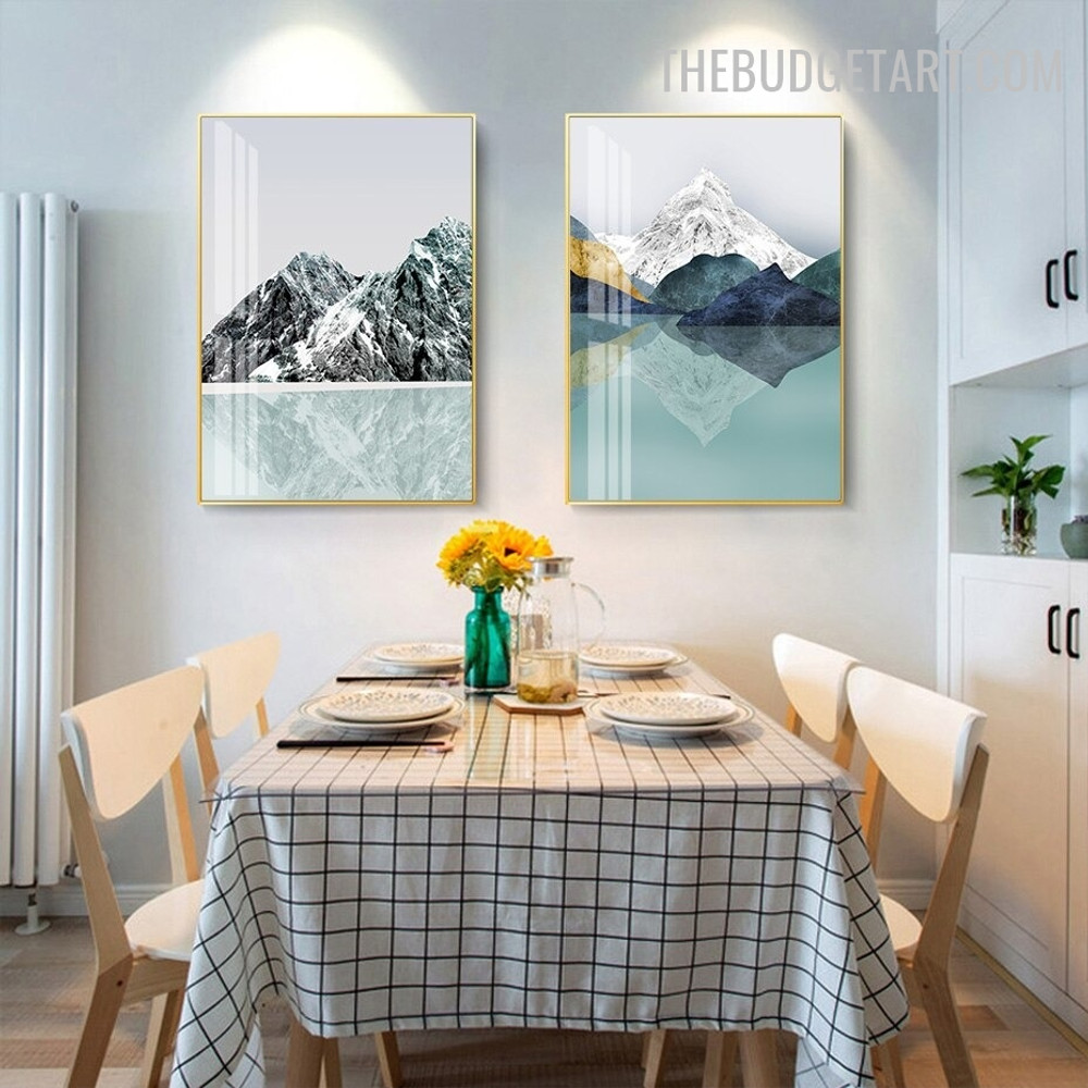 Snowdrift Abstract Landscape Modern Painting Pic Canvas Print for Room Wall Assortment