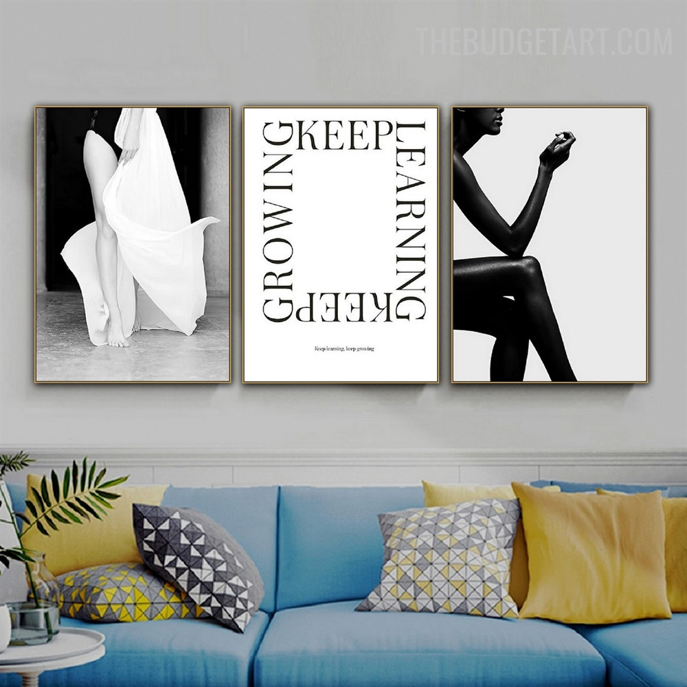 Woman Growing Abstract Fashion Modern Painting Pic Canvas Print for Room Wall Assortment