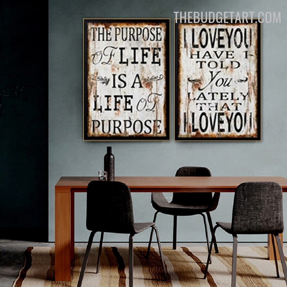 Lately Love Abstract Typography Modern Painting Photograph Canvas Print for Room Wall Arrangement 