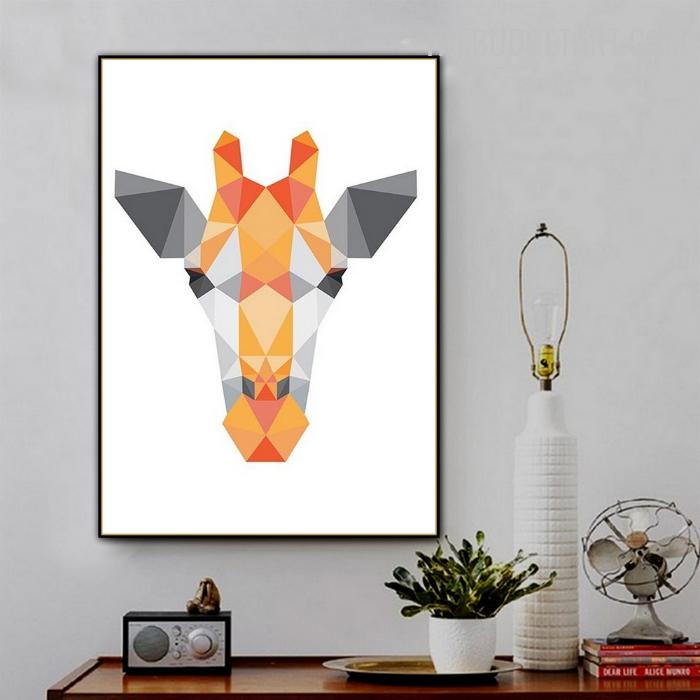 Colorful Deer Abstract Animal Modern Painting Picture Canvas Print for Room Wall Assortment