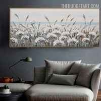 Malt Bloom Handmade Abstract Texture Canvas Artwork Done by Artist for Room Wall Illumination