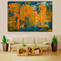 Splash Beautiful Contemporary Handmade Texture Canvas Abstract Art Wall Hanging Garnish