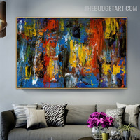 Stigma 100% Handmade Abstract Texture Canvas Painting Done by Artist Wall Ornamentation