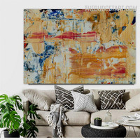 Blot Handmade Abstract Contemporary Texture Canvas Painting by an Experienced Artist for Room Wall Adornment