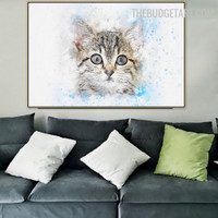 Moggy Spots Abstract Animal Handmade Texture Art On Canvas Done By Artist for Room Wall Moulding