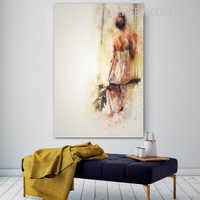 Swing Dona Dress Abstract Contemporary Handmade Acrylic Art On Canvas Done By Artist for Room Wall Onlay
