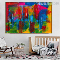 Blots Modern Abstract Handmade Texture Canvas Painting for Room Wall Décor