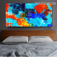 Poetic Taints Abstract Contemporary Texture Canvas Painting for Room Wall Illumination