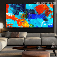 Poetic Taints Spots Handmade Abstract Contemporary Texture Canvas Art by an Experienced Artist for Room Wall Outfit