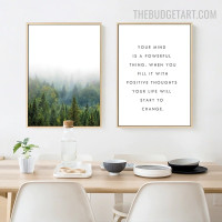 Powerful Quote Painting Portrait Canvas Print for Room Wall Outfit