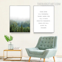Powerful Quote Painting Portrait Canvas Print for Room Wall Decoration