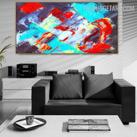 Colorific Blemish Abstract Contemporary Handmade Acrylic Painting on Canvas Done by Artist for Room Wall Onlay