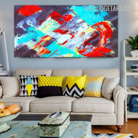 Colorific Blemish Handmade Abstract Contemporary Heavy Texture Canvas Artwork for Room Wall Drape