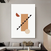 Staircase Abstract Geometric Modern Painting Picture Canvas Print for Room Wall Embellishment