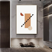 Staircase Abstract Geometric Modern Painting Picture Canvas Print for Room Wall Equipment