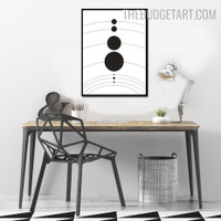 Solar System Abstract Modern Painting Picture Canvas Print for Wall Decoration