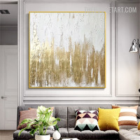 Colorific Splash 100% Handmade Abstract Contemporary Acrylic Canvas Painting for Room Wall Finery