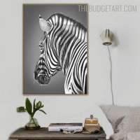 Zebra Animal Painting Image Canvas Print for Room Wall Onlay
