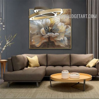 Motley Bloom Floret Contemporary 100% Artist Handmade Acrylic Canvas Painting for Room Wall Onlay