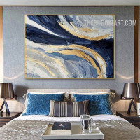 Hued Macula Handmade Abstract Contemporary Acrylic Texture Canvas Artwork for Room Wall Garniture