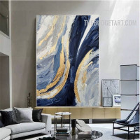 Colorific Maculas Spots Handmade Modern Abstract Texture Canvas Painting Done By Artist for Room Wall Equipment