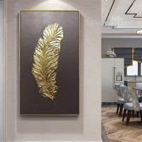 Golden Quill 100% Artist Handmade Heavy Palette Canvas Abstract Modern Wall Art for Room Assortment