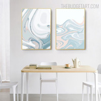 Blurs Stigma Abstract Marble Modern Painting Picture Canvas Print for Room Wall Equipment