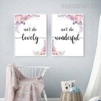 Lovely Abstract Quote Modern Painting Picture Canvas Print for Room Wall Finery