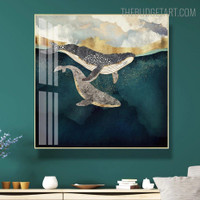 Ocean Abstract Landscape Modern Painting Picture Canvas Print for Room Wall Molding