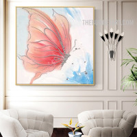 Butterfly Orbs Handmade Abstract Animal Acrylic Art on Canvas for Room Wall Garnish