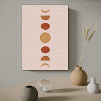Moons Abstract Scandinavian Modern Painting Picture Canvas Print for Room Wall Garniture