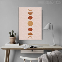Moons Abstract Scandinavian Modern Painting Picture Canvas Print for Room Wall Getup