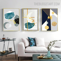 Slurs Abstract Nordic Painting Portrait Canvas Print for Room Wall Decoration