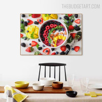 Fruit Dessert Abstract Kitchen Modern Art Picture Canvas Print for Room Wall Getup