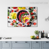 Fruit Dessert Abstract Kitchen Modern Art Picture Canvas Print for Room Wall Illumination