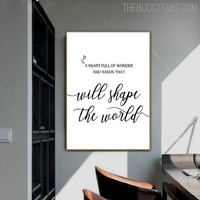 World Quote Modern Painting Picture Canvas Print for Room Wall Assortment