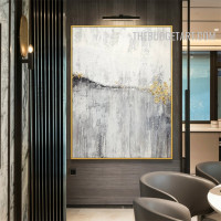 Blurs Handmade Abstract Modern Heavy Texture Canvas Artwork Done By Artist for Room Wall Illumination