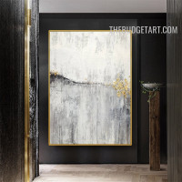 Blurs Handmade Abstract Modern Heavy Texture Canvas Artwork for Room Wall Getup
