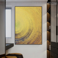 Circular Texture Abstract Nordic Artwork Photograph Canvas Print for Room Wall Garniture