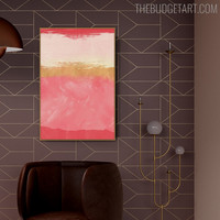Motley Slur Abstract Contemporary Modern Painting Picture Canvas Print for Room Wall Drape